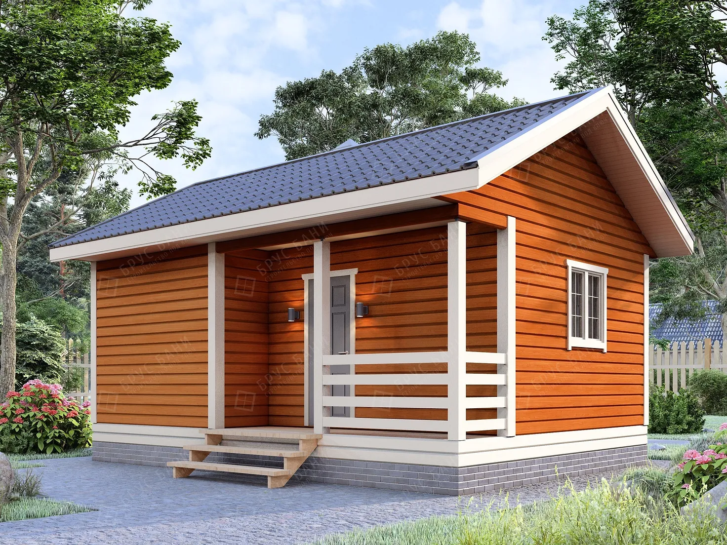 Баня из бруса 5x7 