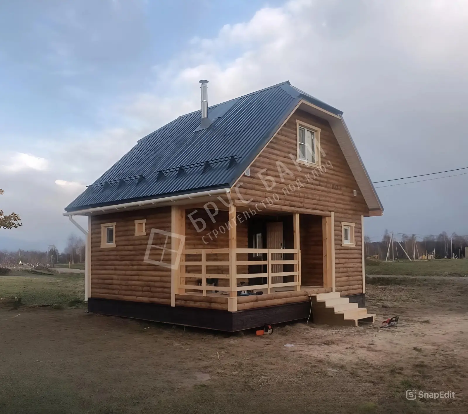 Каркасная баня 6х6