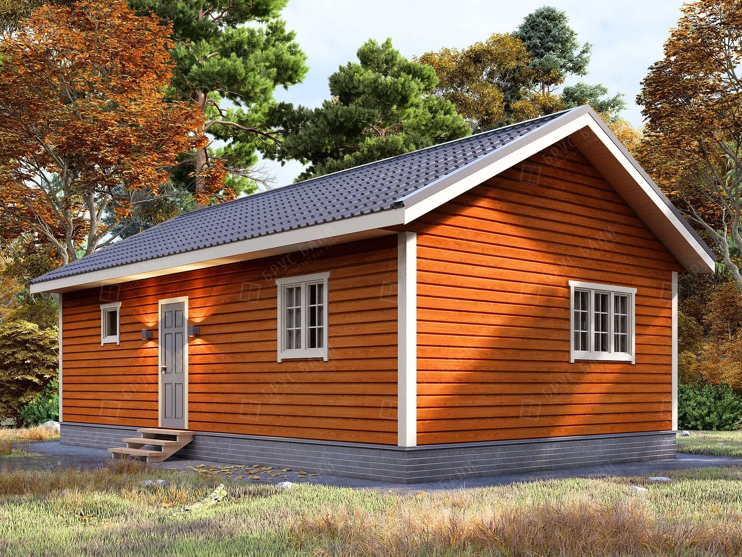 Баня из бруса 6x10 