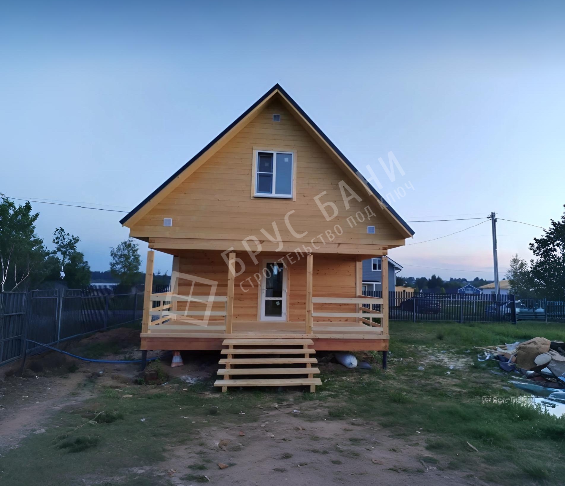 Баня из бруса 6х8.5 Осташков