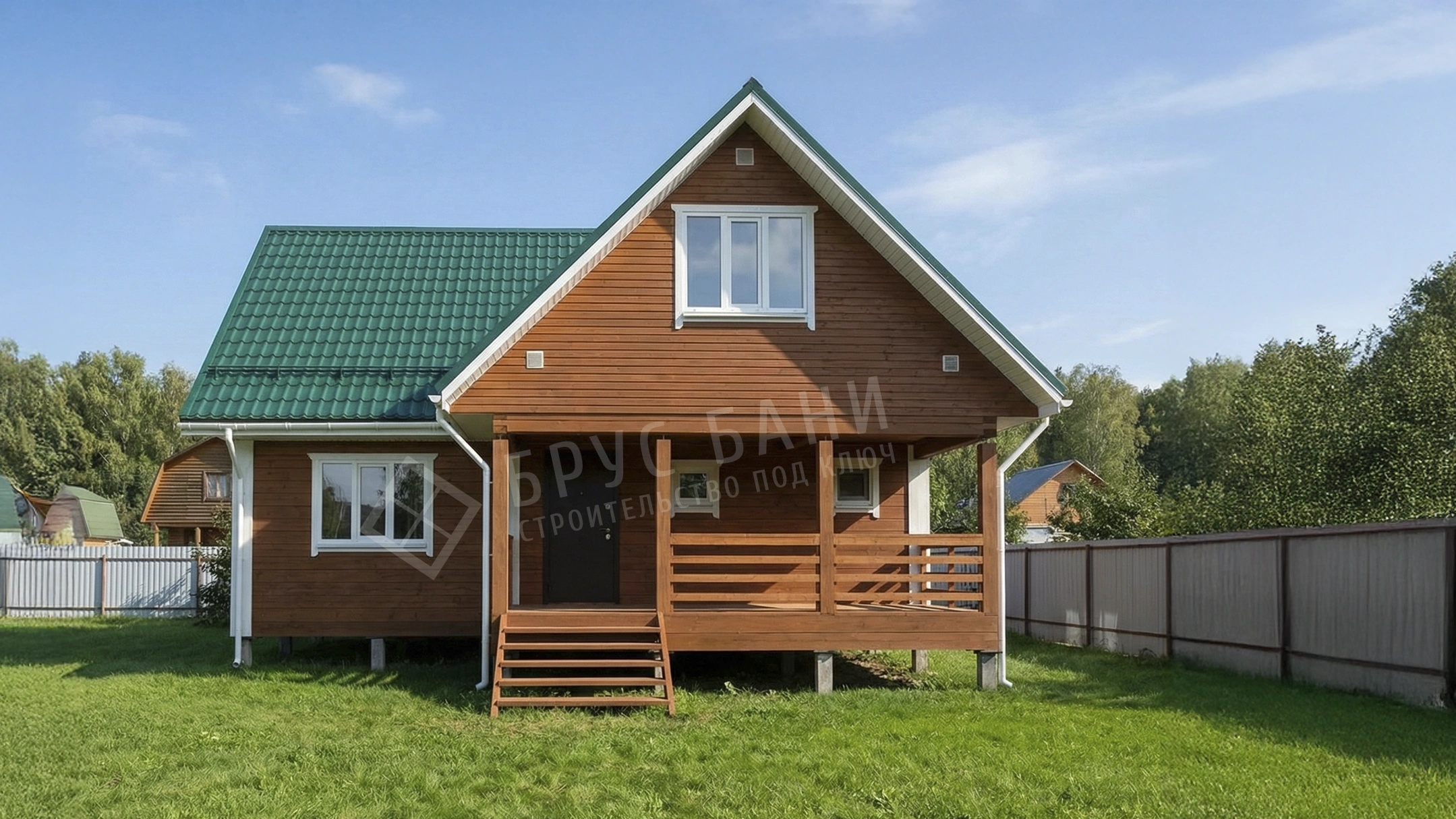 Баня из бруса 6х8.5 Осташков