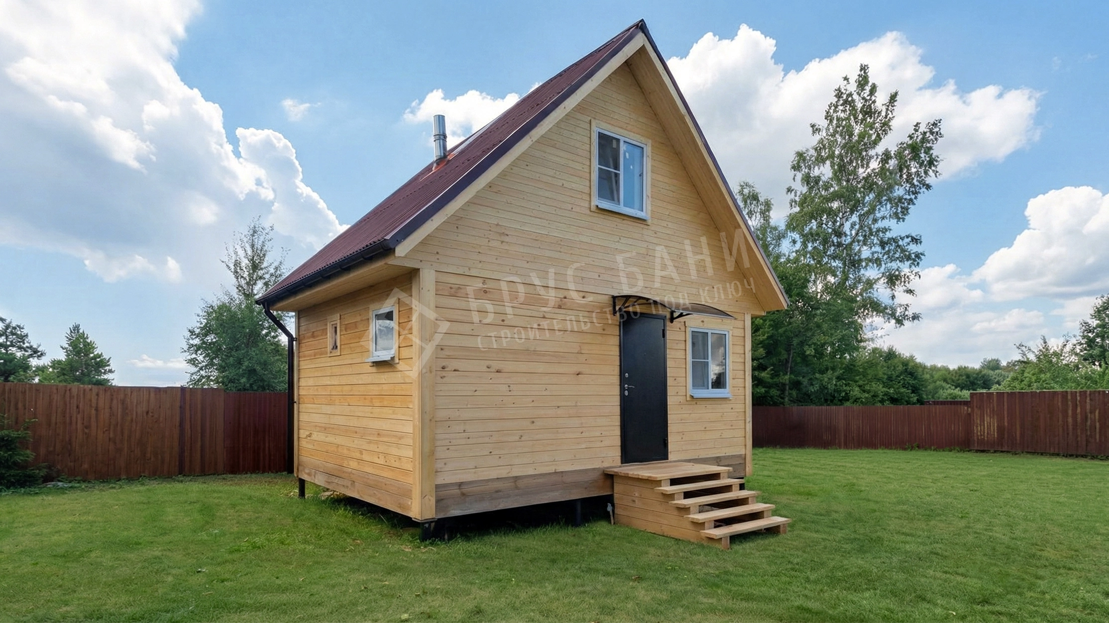 Баня из бруса  4х6 Дмитров