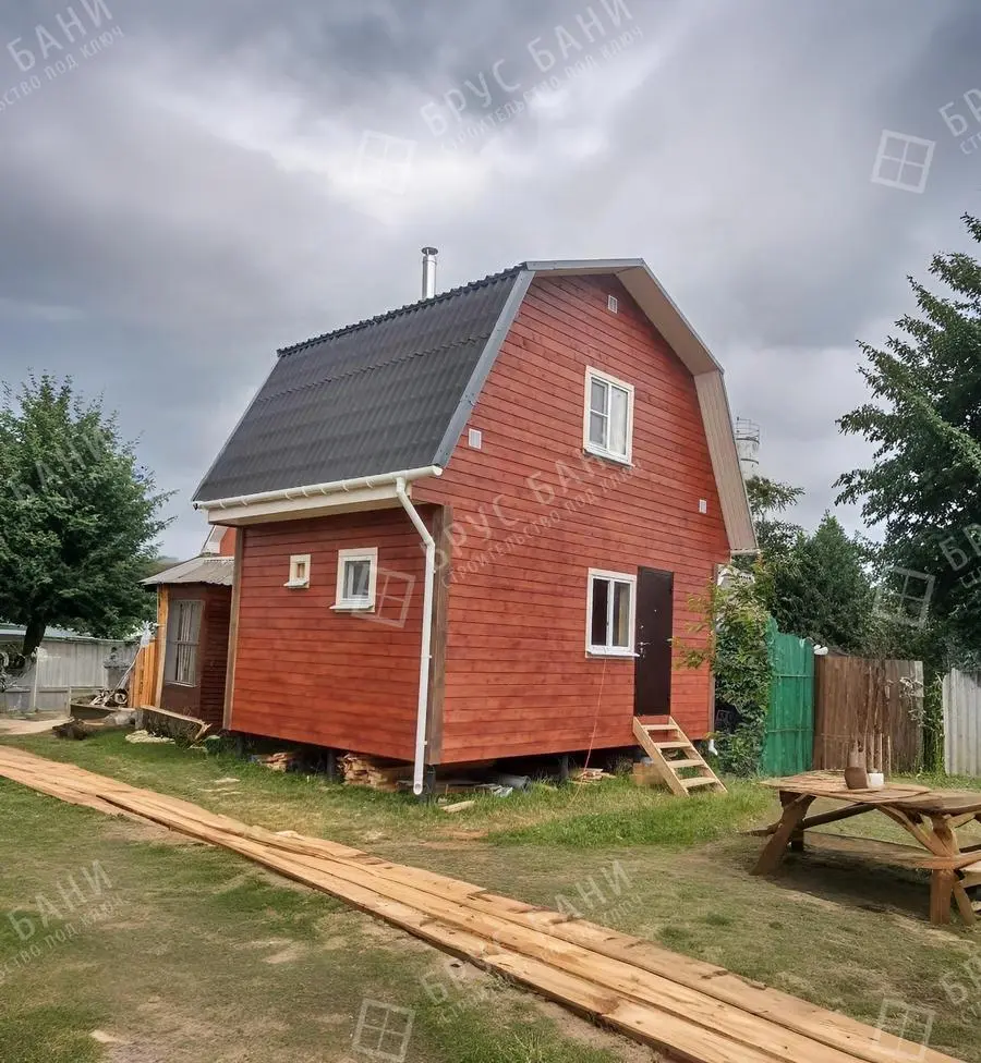 Каркасная баня 4х6