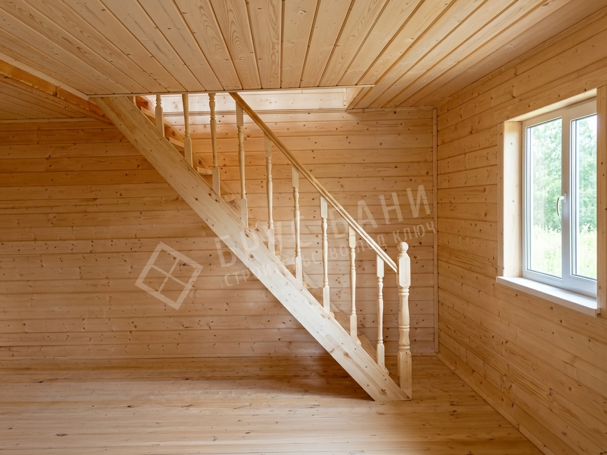 отделка каркасной бани 7x7.5