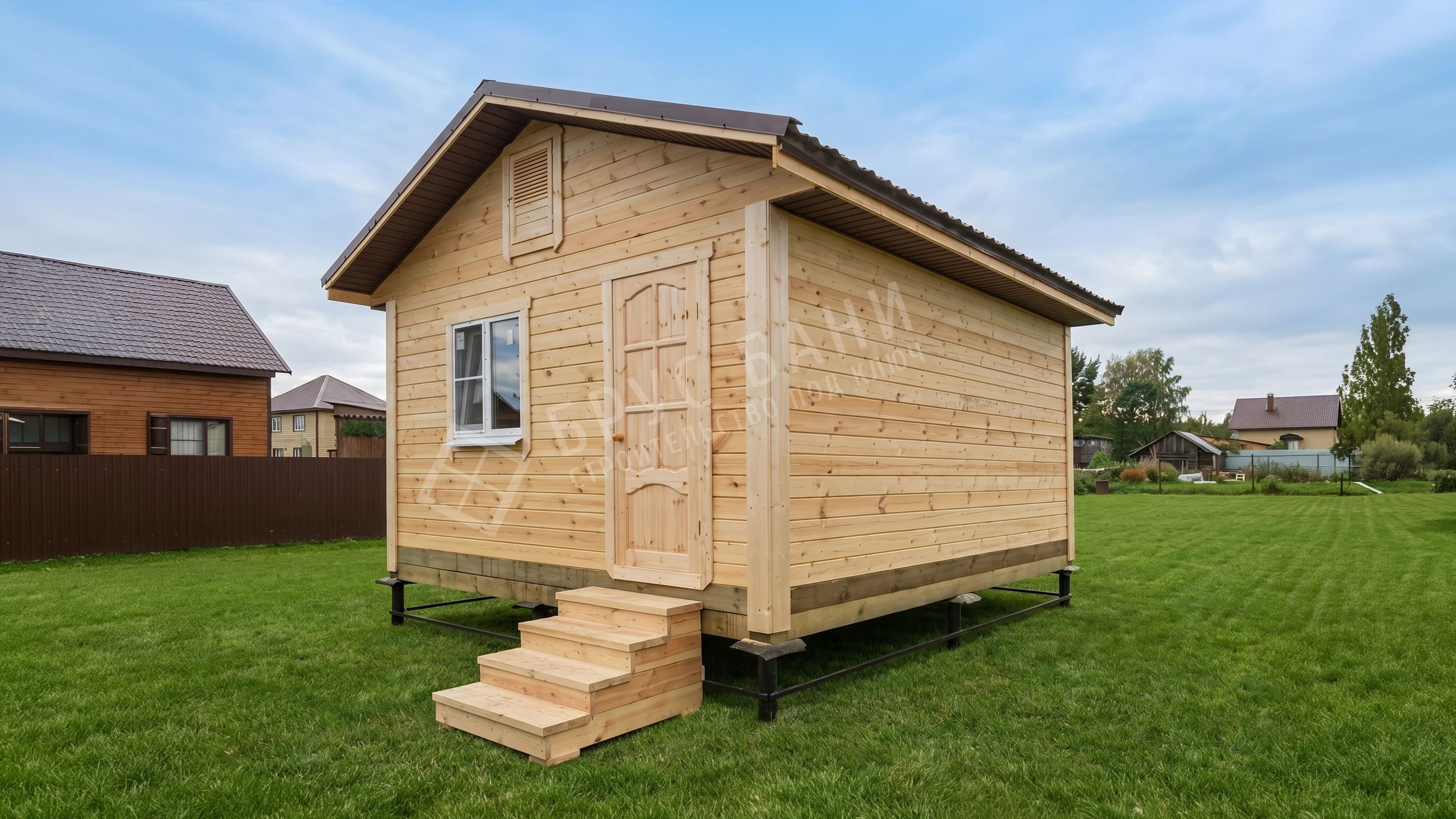 Баня из бруса 4.5х5 Волхов