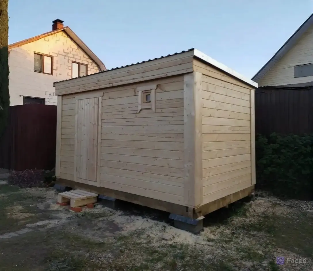 Мобильная баня 2.3х4