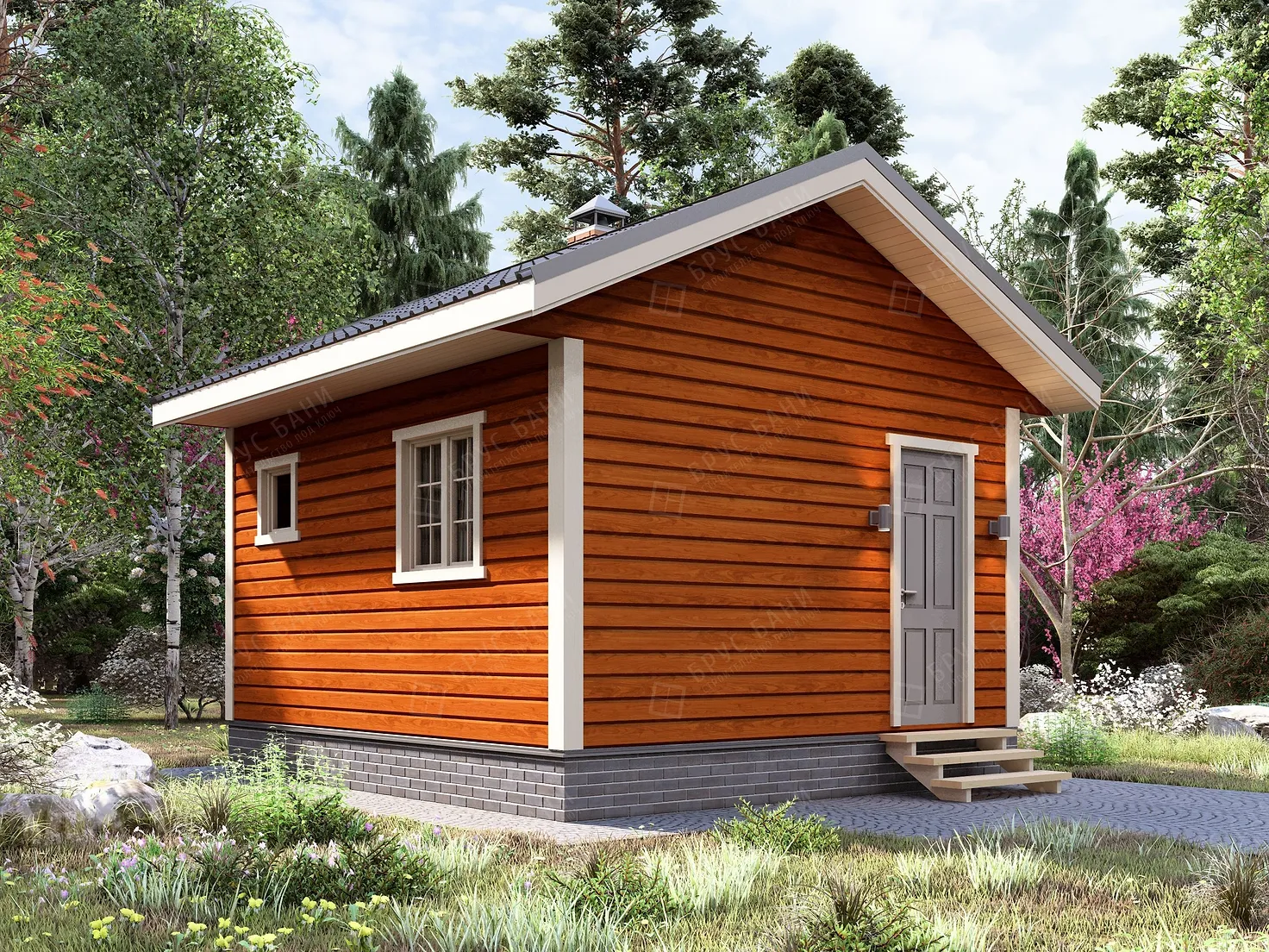 Баня из бруса 4.5x5 