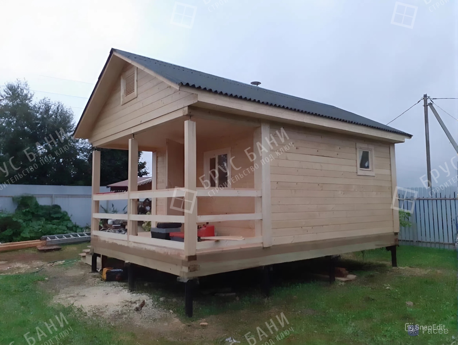 Баня из бруса 4х6 Тихвин