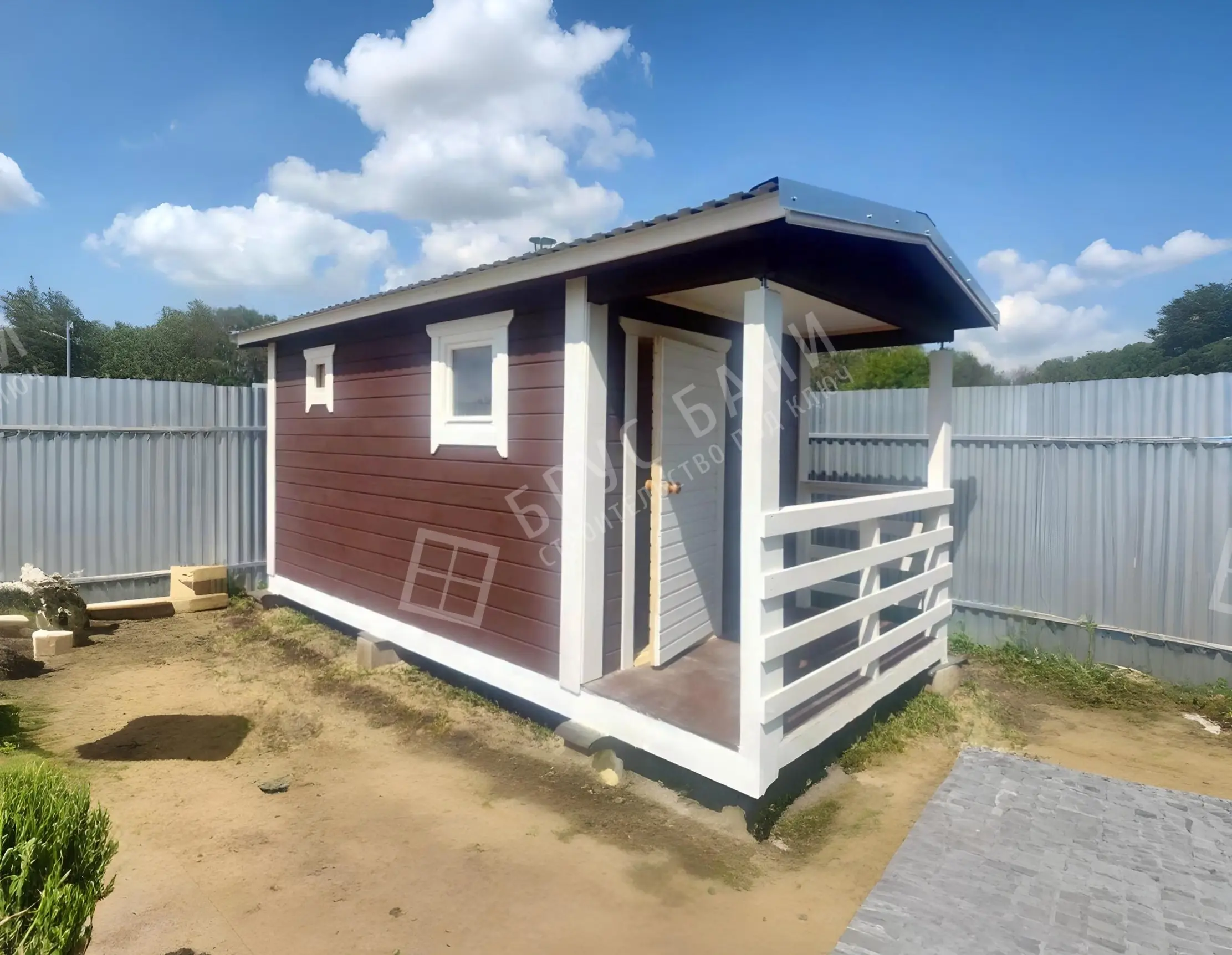 Готовая баня 2.3х5 Мста