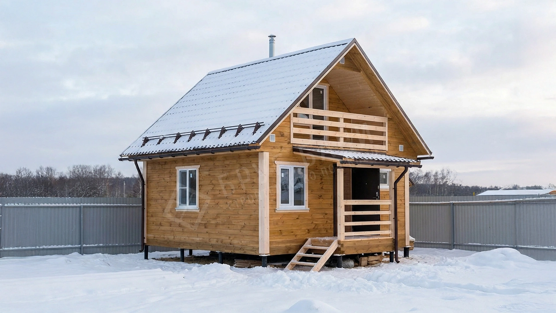 Баня из бруса 6х6 Беломорск