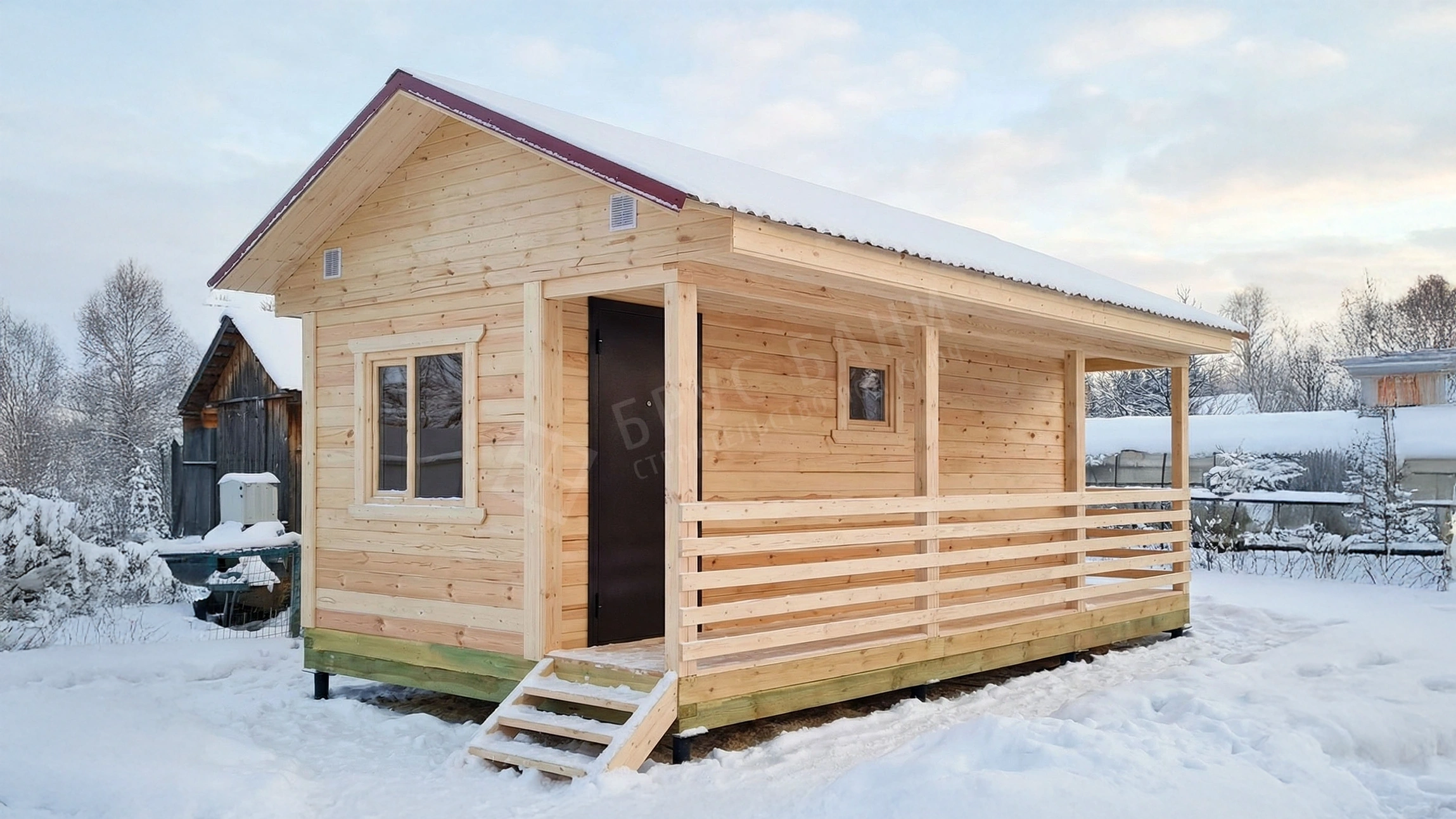 Баня из бруса 3.3х6 Тверь