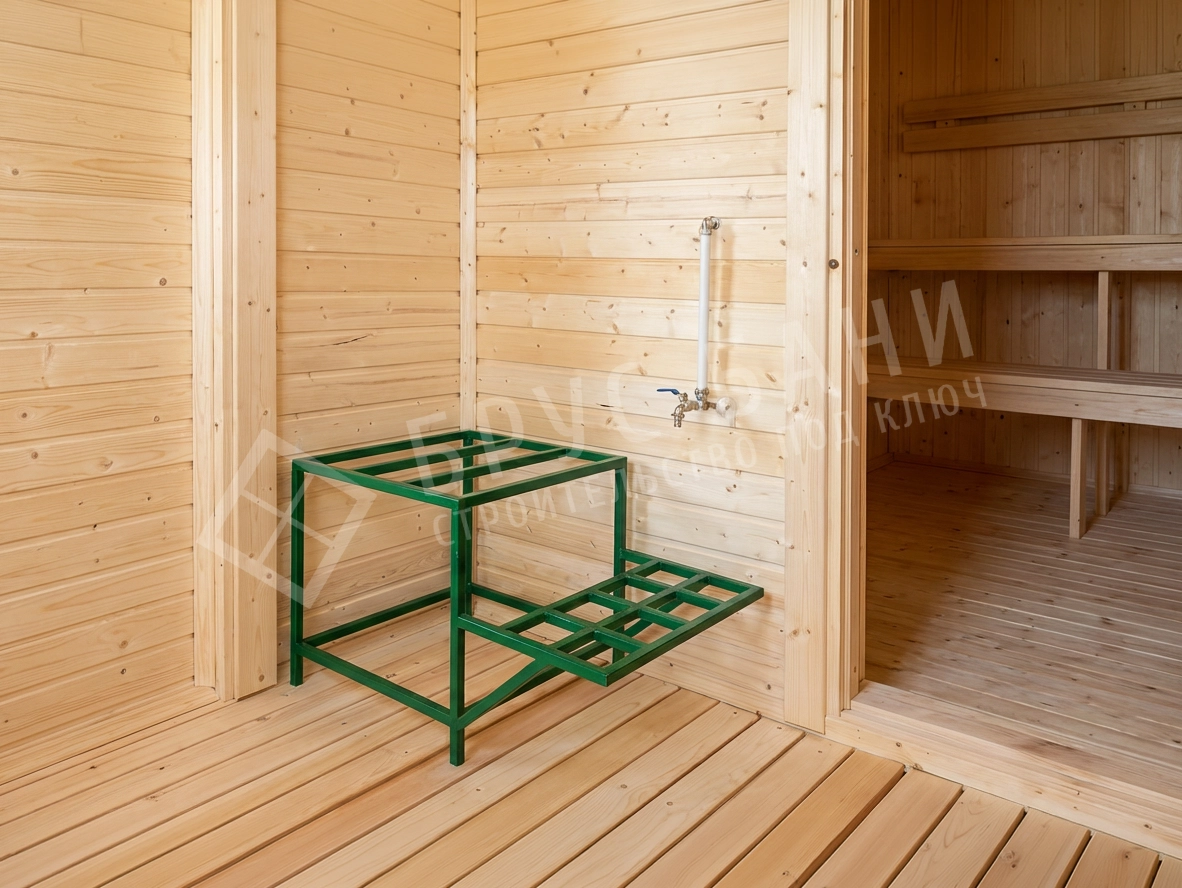 Отделка в каркасной бане 4х6