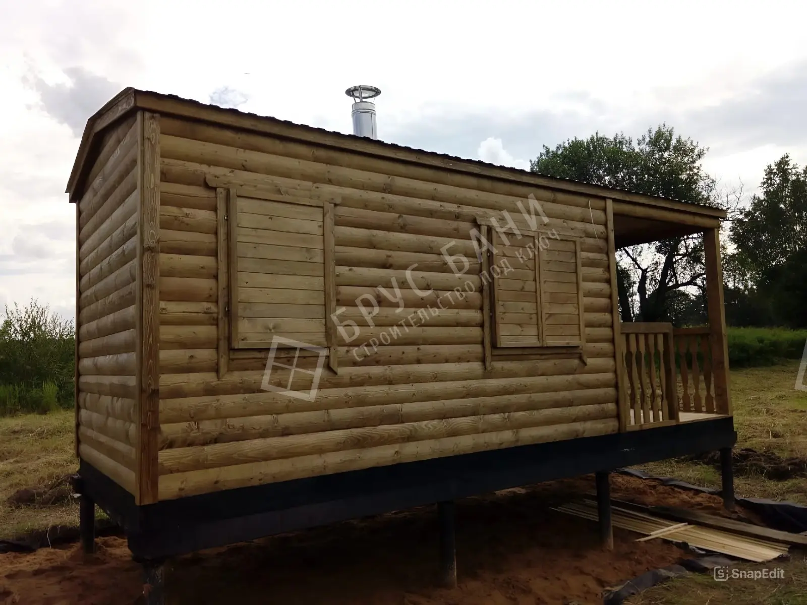 Мобильная баня 2,3х6