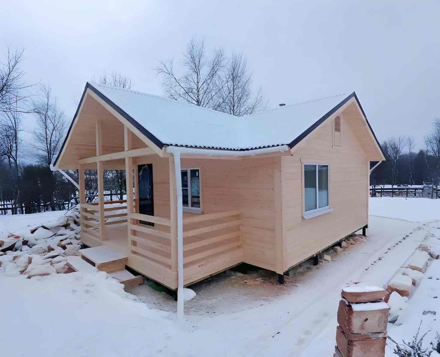 Каркасная баня 6х8