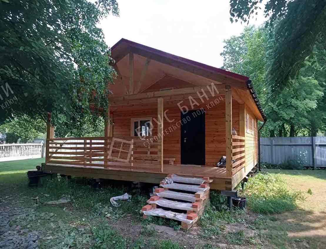 Баня из бруса 6х8.5 Кемь