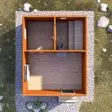 Баня из бруса 4x5 - планировка первого этажа