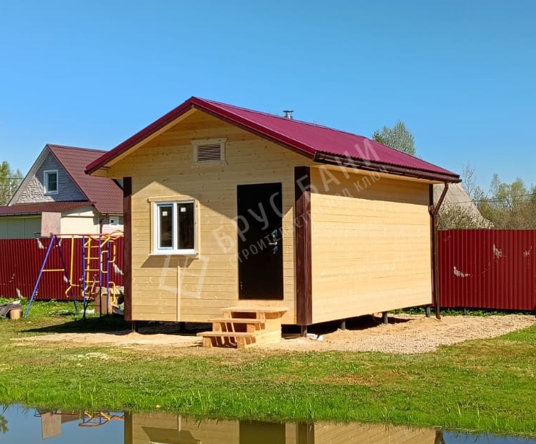 Каркасная баня 4х6 Тихвин