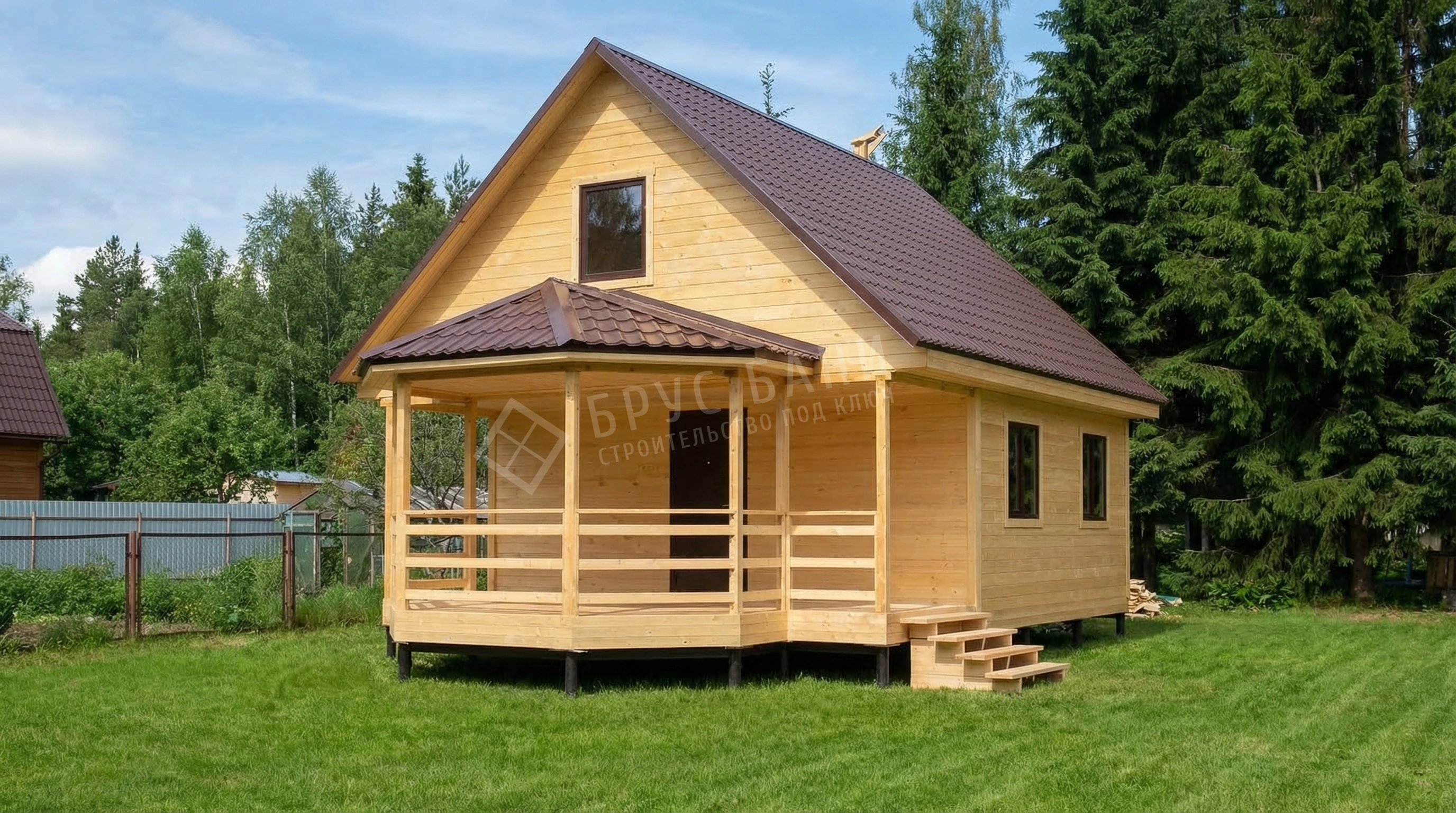 Каркасная баня 6х6 Одинцово