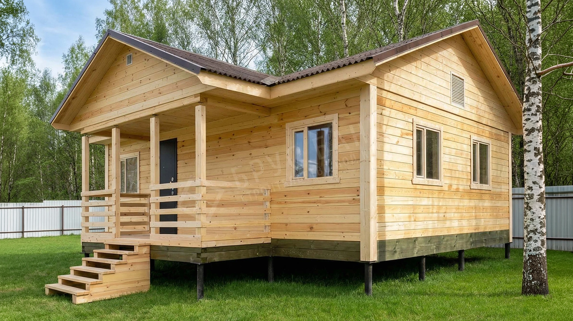 Баня из бруса 6х8 Мытищи