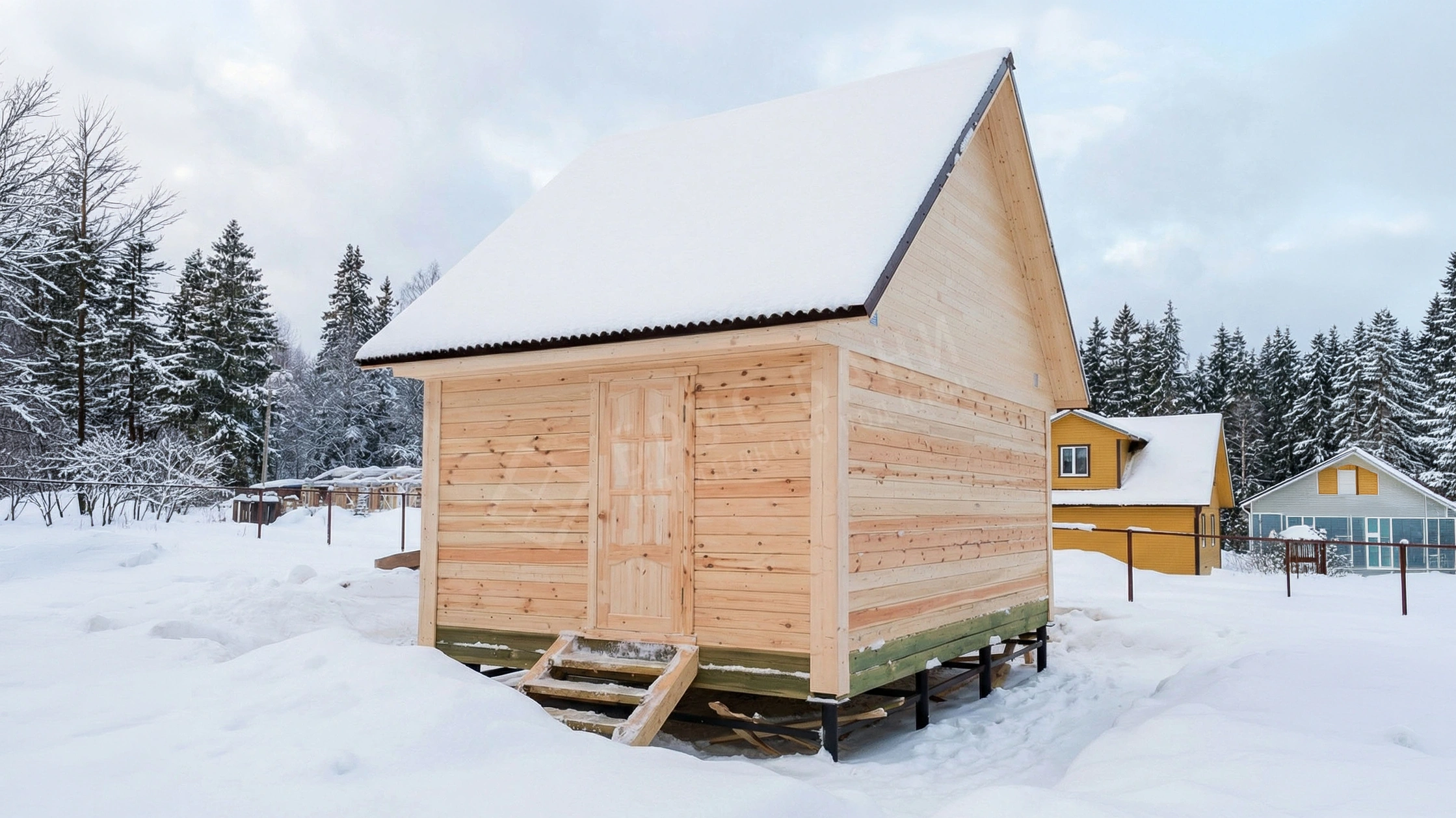 Баня из бруса  4х6 Дмитров