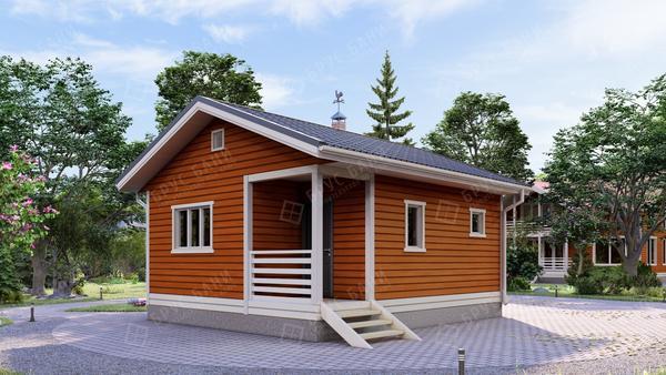Каркасная баня Светлогорск 6x7