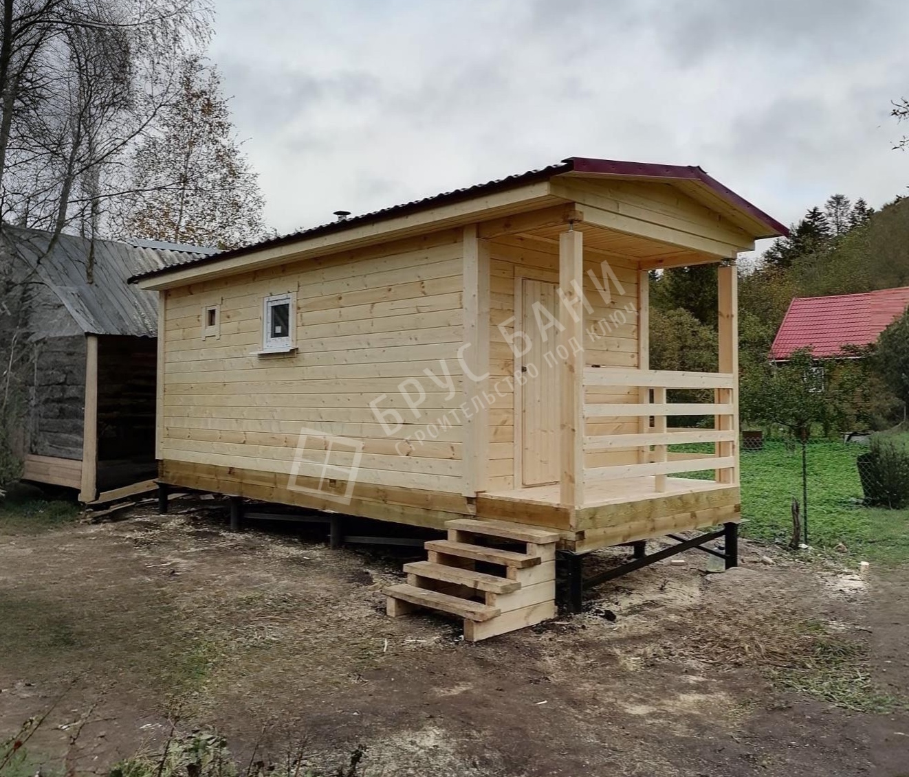 Готовая баня 2.3х7 Печора