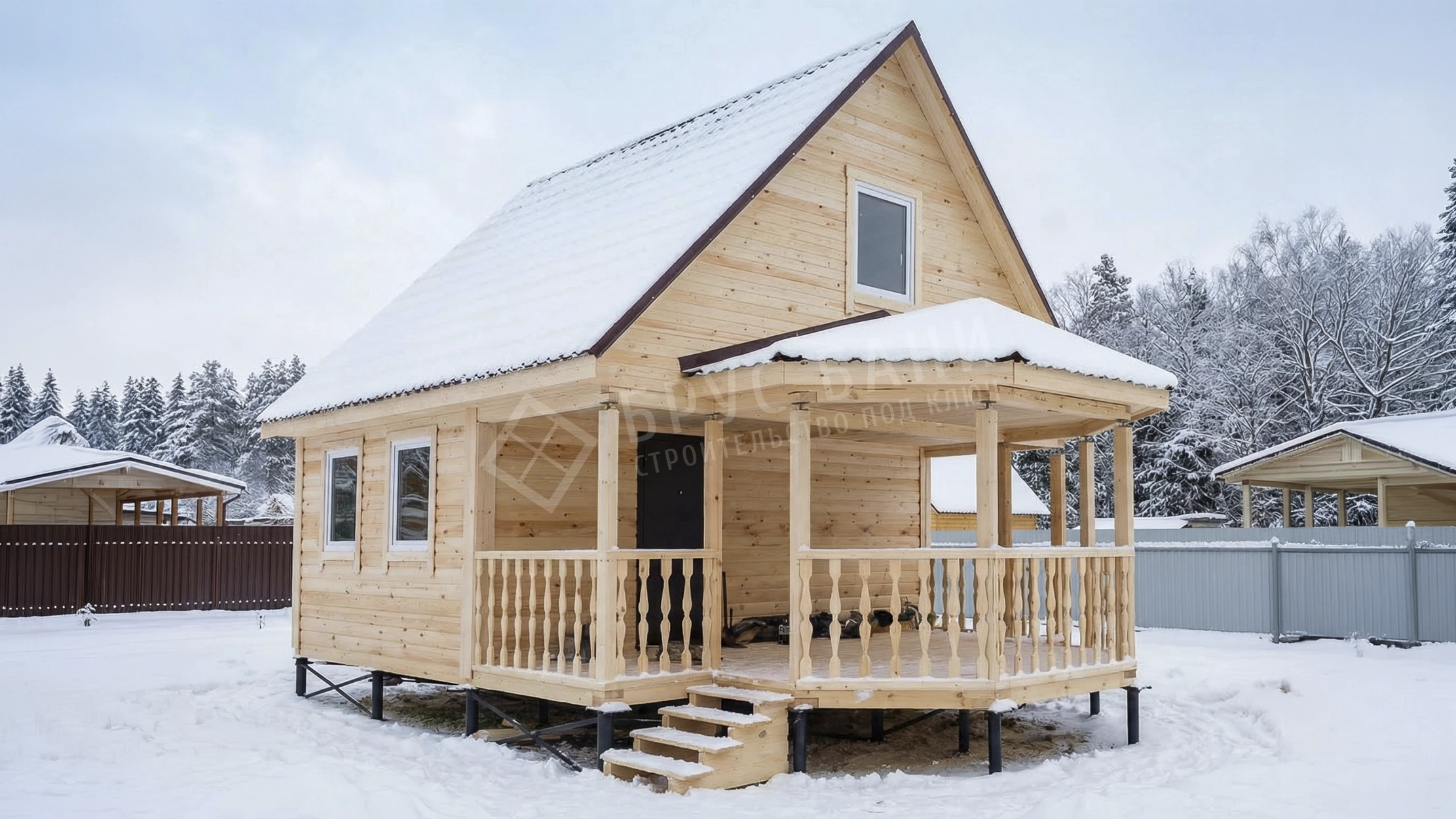 Каркасная баня 6х6 Одинцово