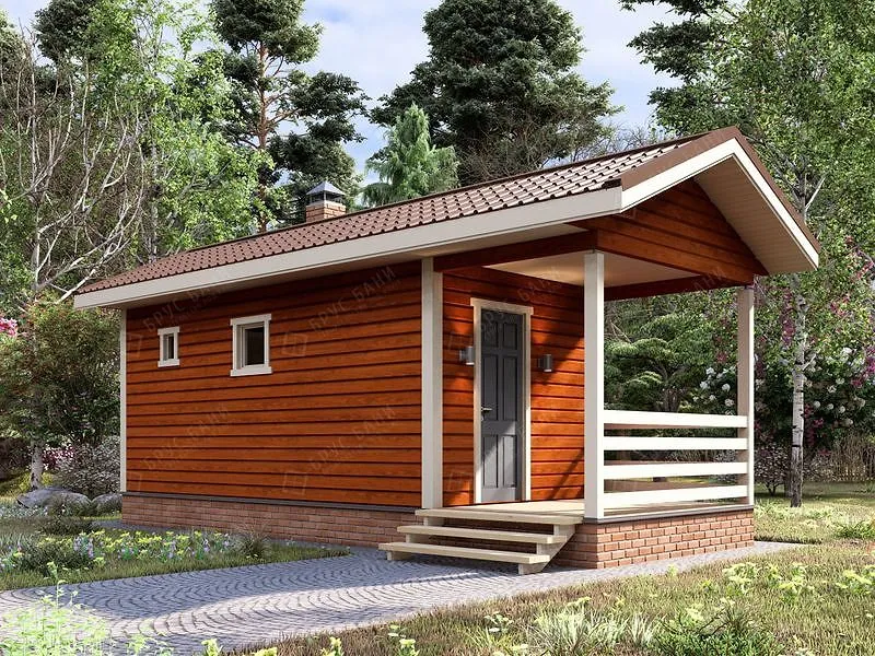 Баня из бруса Углич 3x8 Баня из бруса Углич 3x8