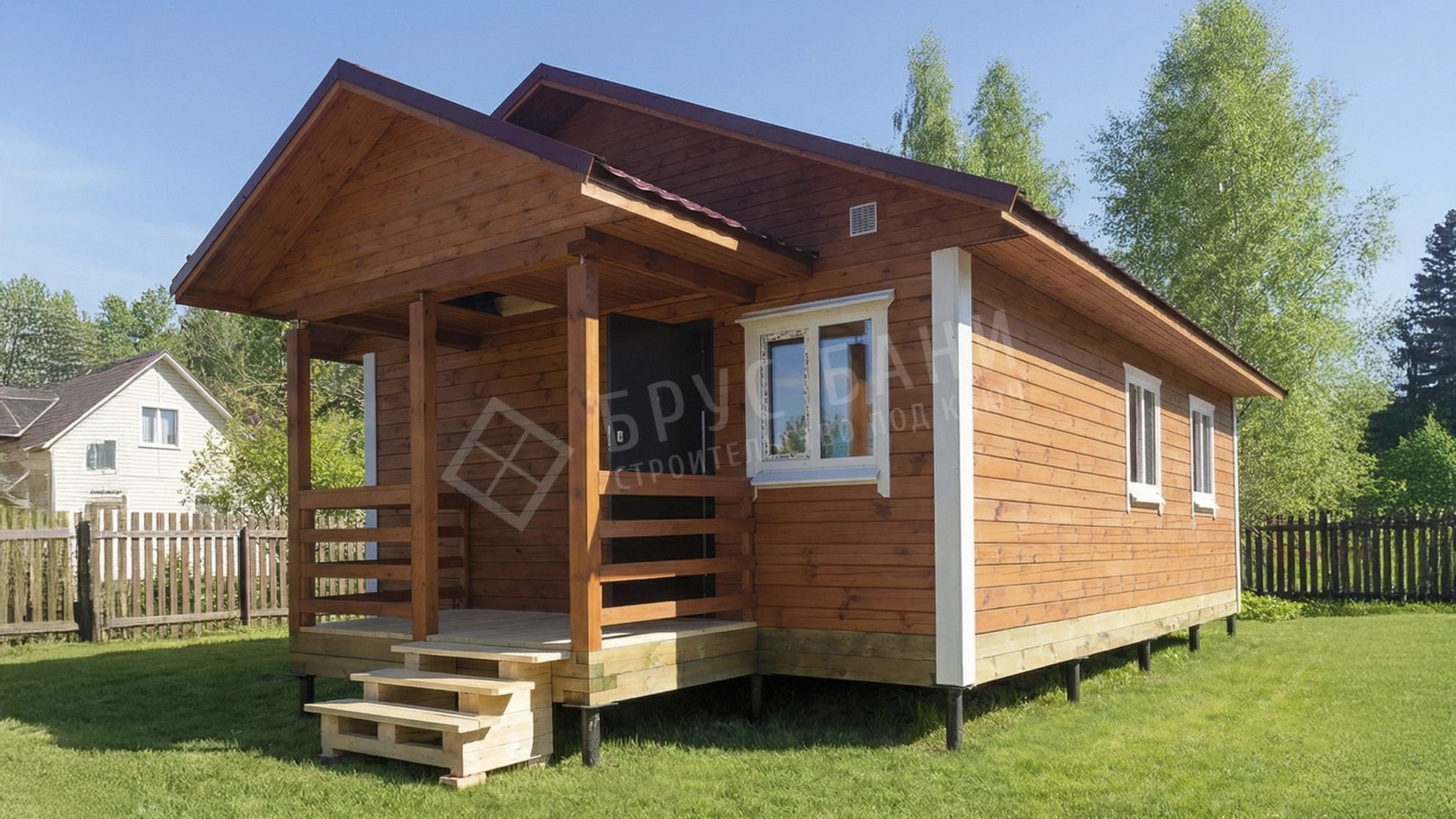 Баня из бруса 6х8 Фрязино