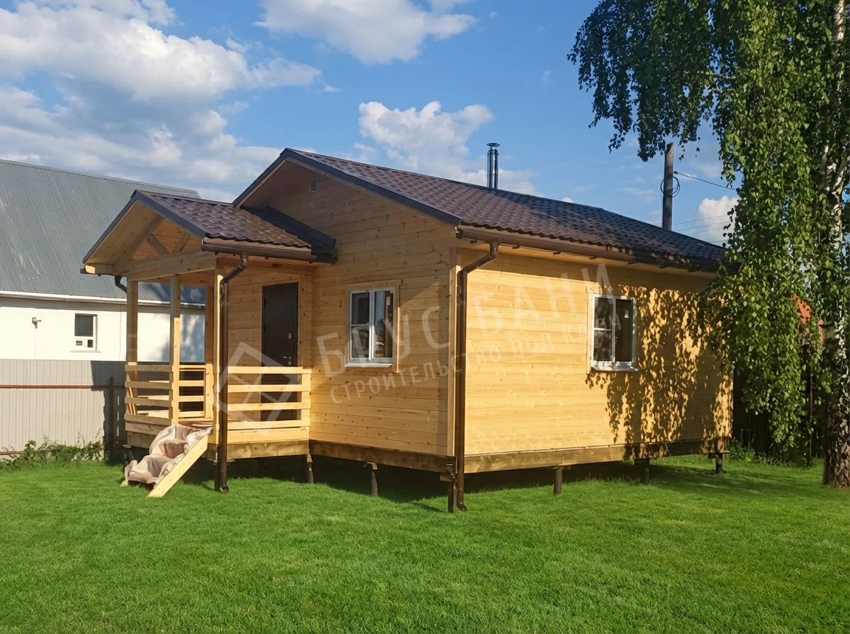 Каркасная баня 6х6