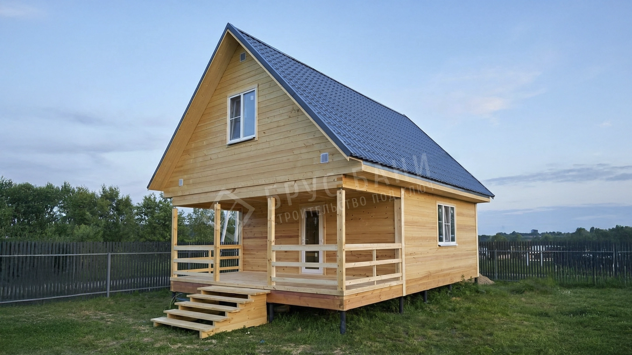 Баня из бруса 6х8.5 Осташков