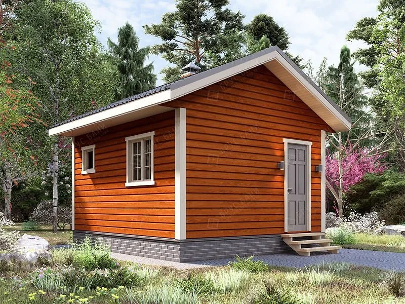 Баня из бруса Волхов 4.5x5