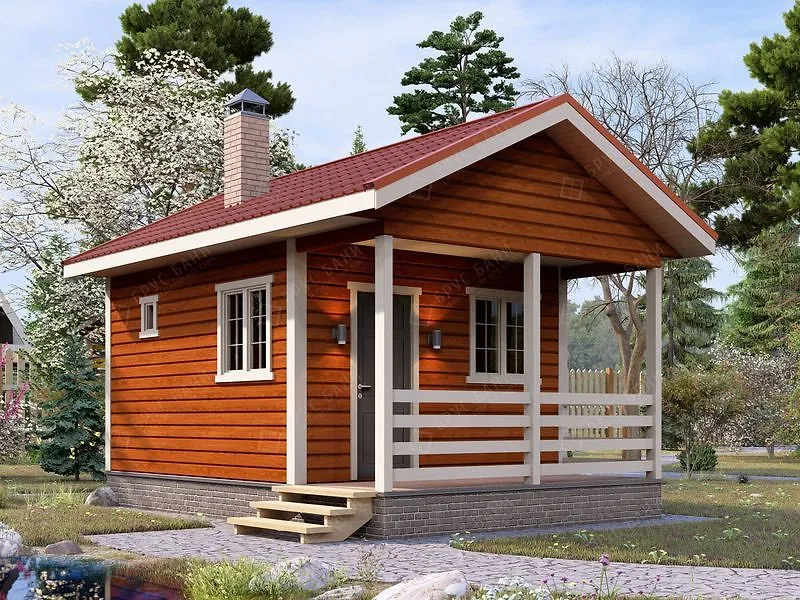 Баня из бруса Тихвин 4x6 Баня из бруса Тихвин 4x6