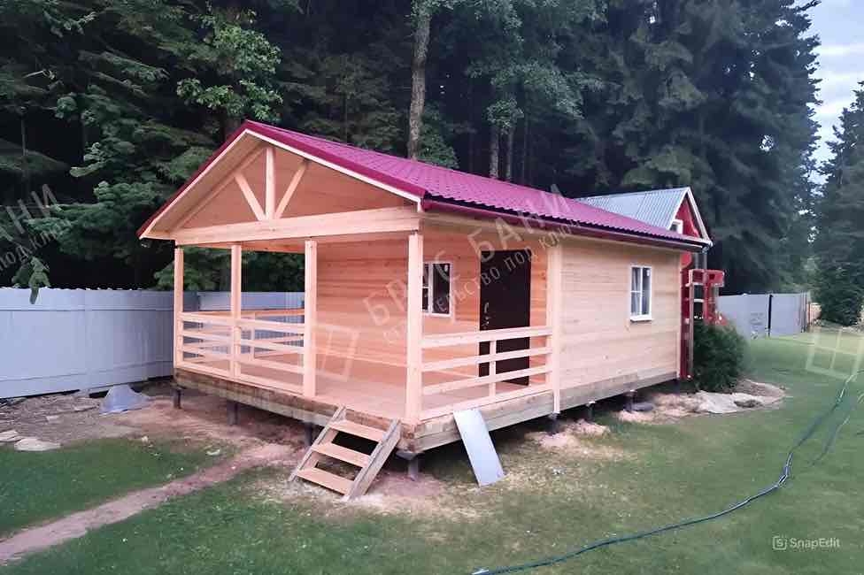 Баня из бруса 6х8 Ржев