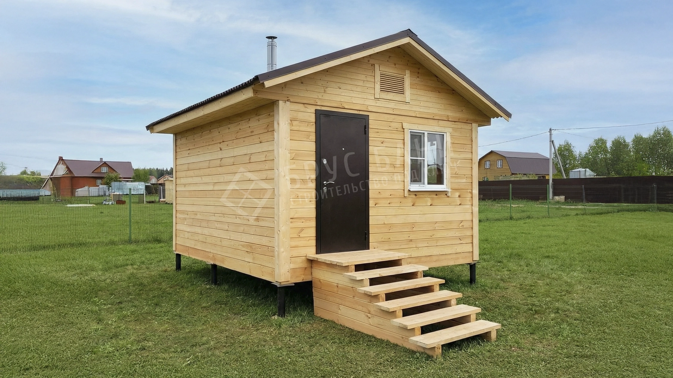 Баня из бруса 4х5 Луга