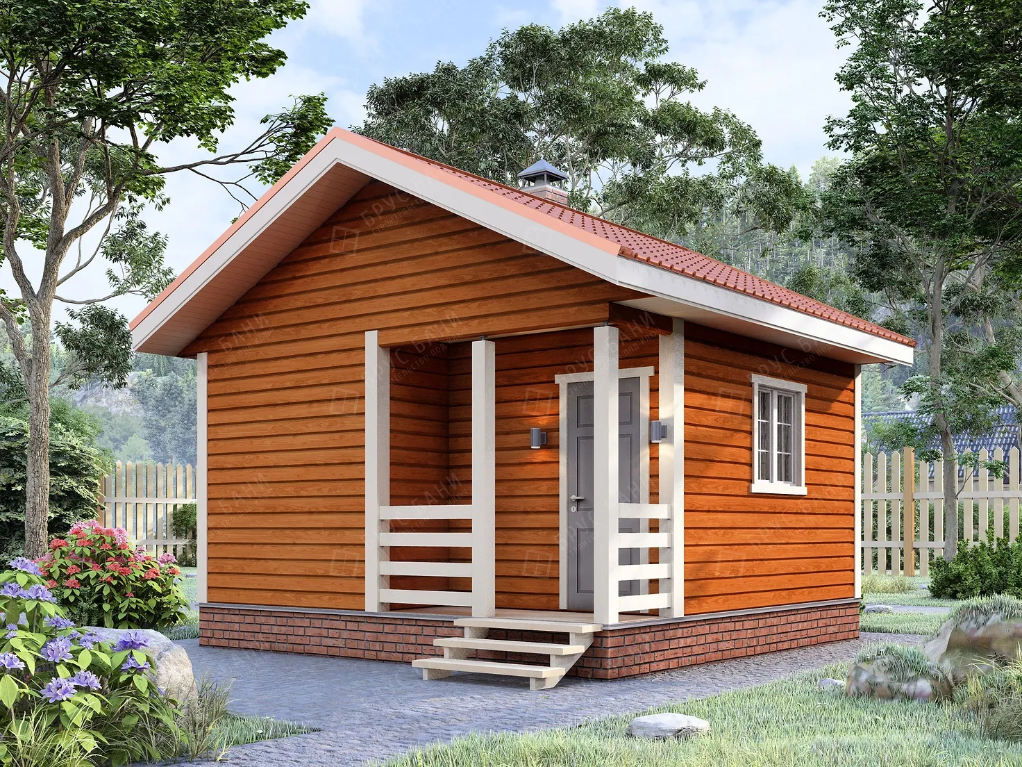 Баня из бруса 5x5 