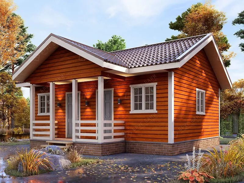 Баня из бруса Мытищи 6x8