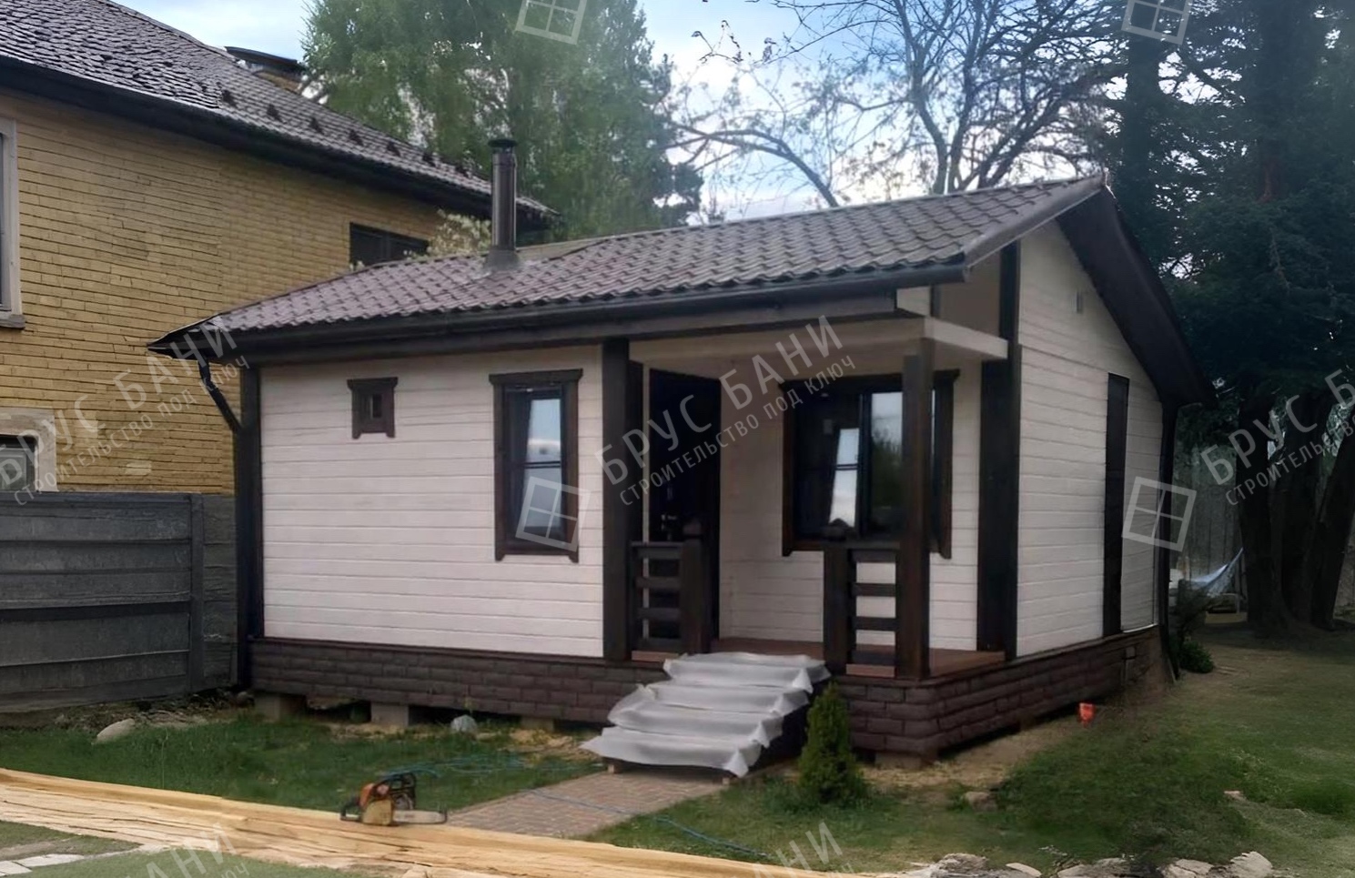 Баня из бруса 4х6 Индивидуальный проект