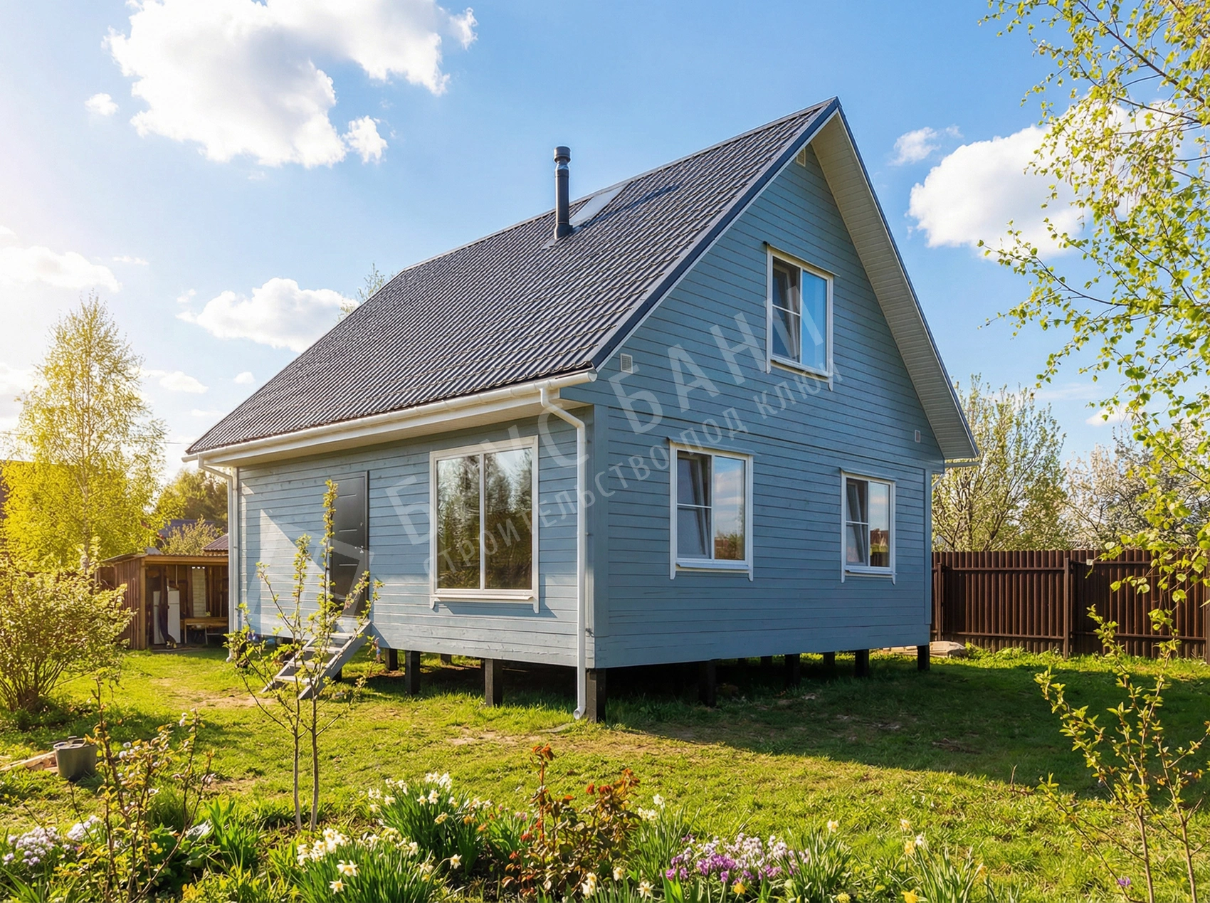 Дом из бруса 8х9. (113641)