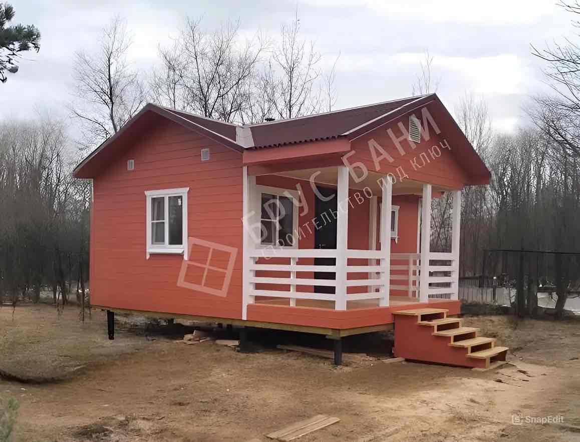 Каркасная баня 4х6 Жуков