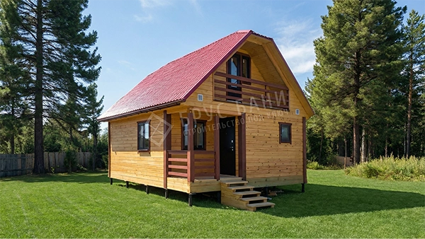 Баня из бруса 6х7.5 Люберцы