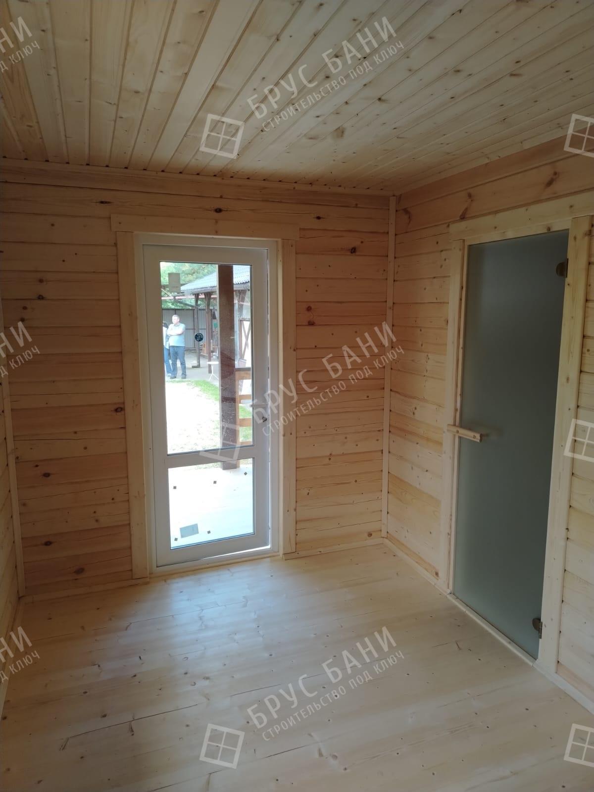 Чистовая отделка в бане из бруса 4.5х6