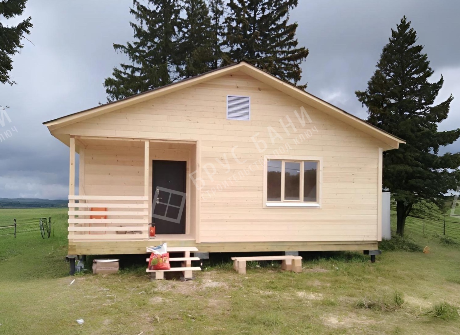 Каркасная баня 7х8 Светогорск