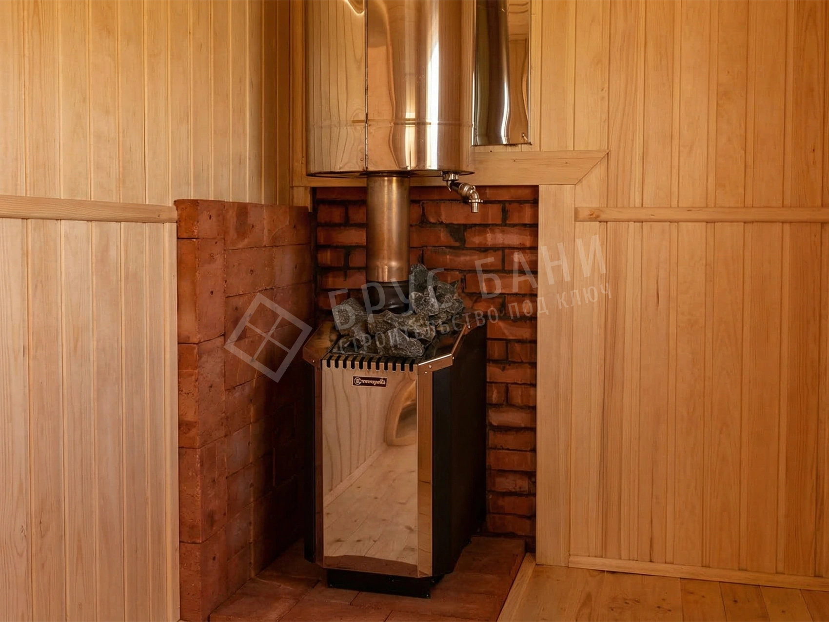 Печь с катлом самоварного типа