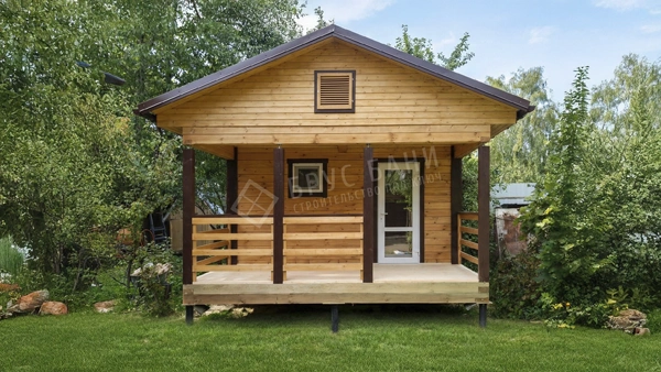 Баня из бруса 4.5х6 Ступино