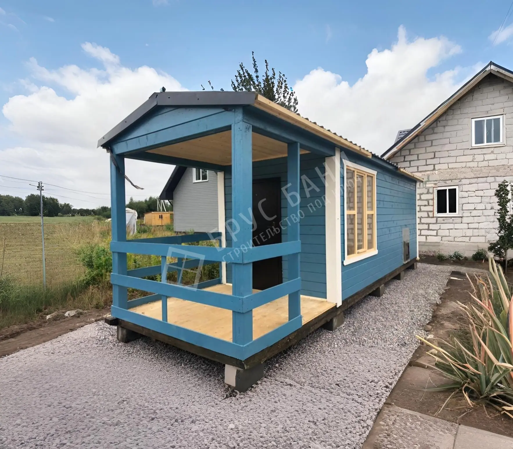 Мобильная баня 2,3х8