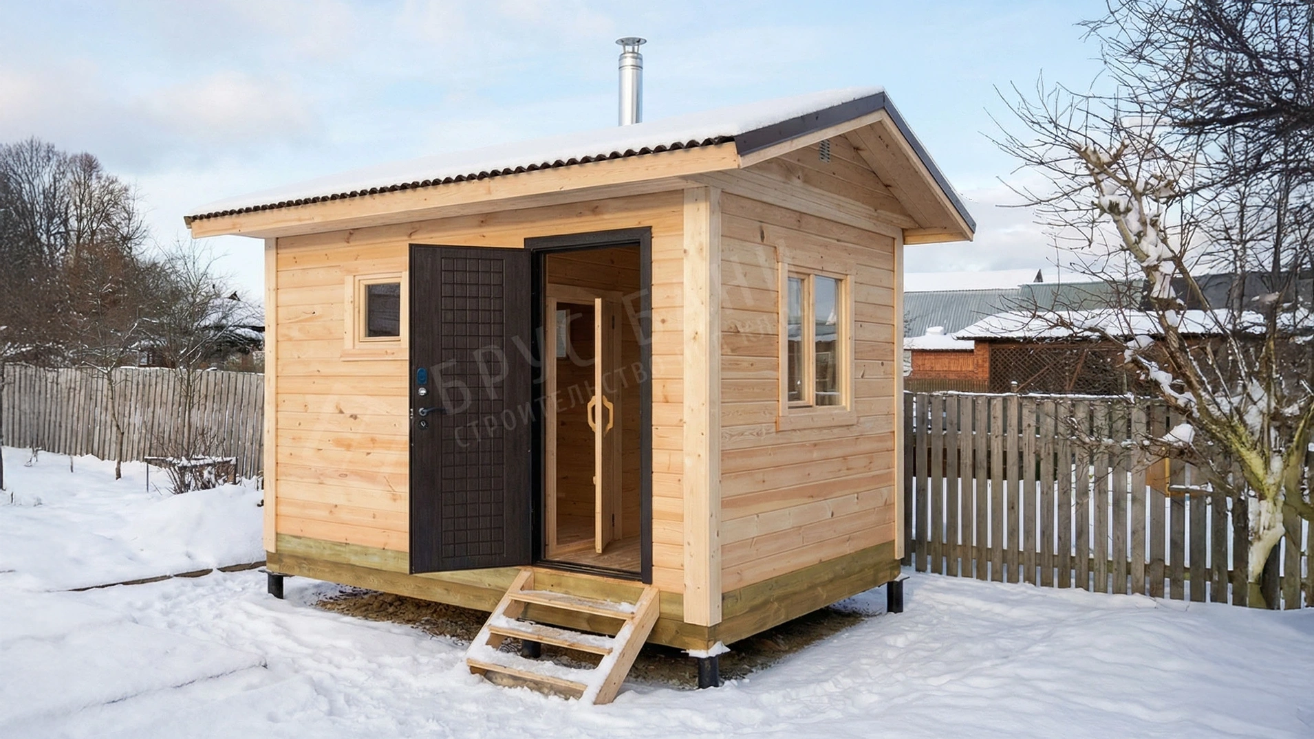 Баня из бруса 3х4 Киреевск