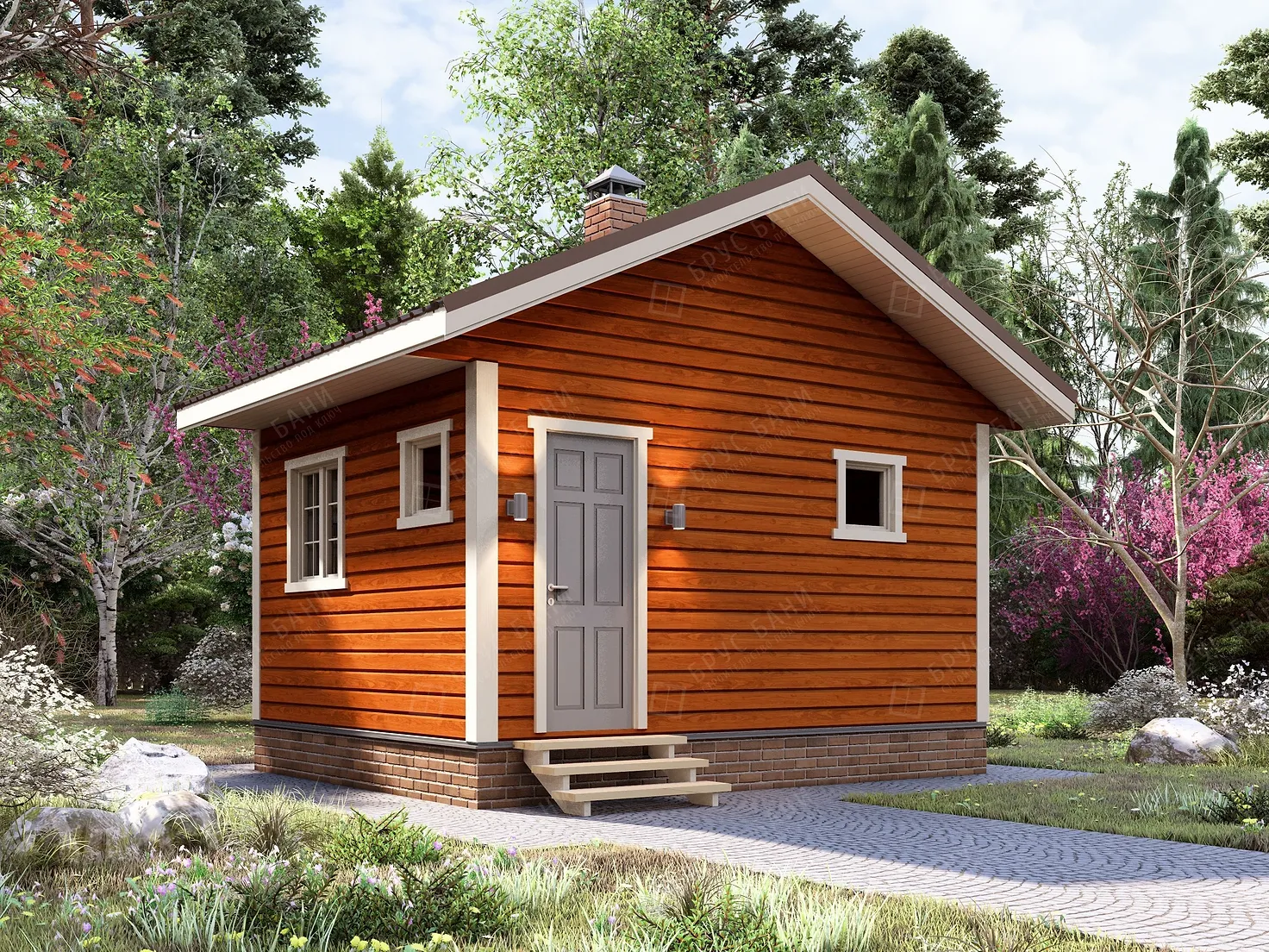 Баня из бруса 4x5 