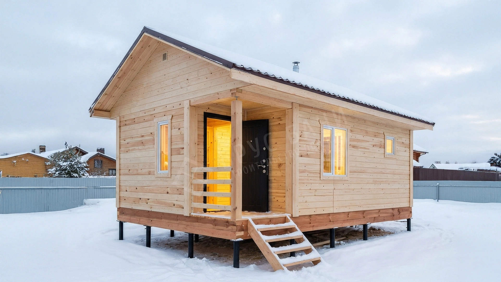 Баня из бруса 5х7 Великий Новгород