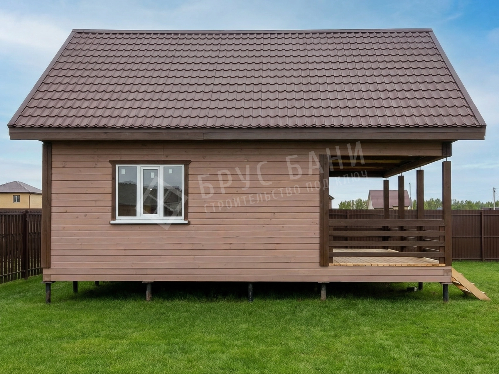 Баня из бруса 6х8,5